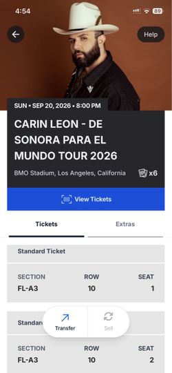 Carin Leon De Sonora Para El Mundo Tour Sunday September 20th