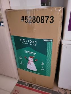 Christmas snowman inside or out