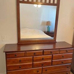Reduced Price Dresser And Mirror Originally $200