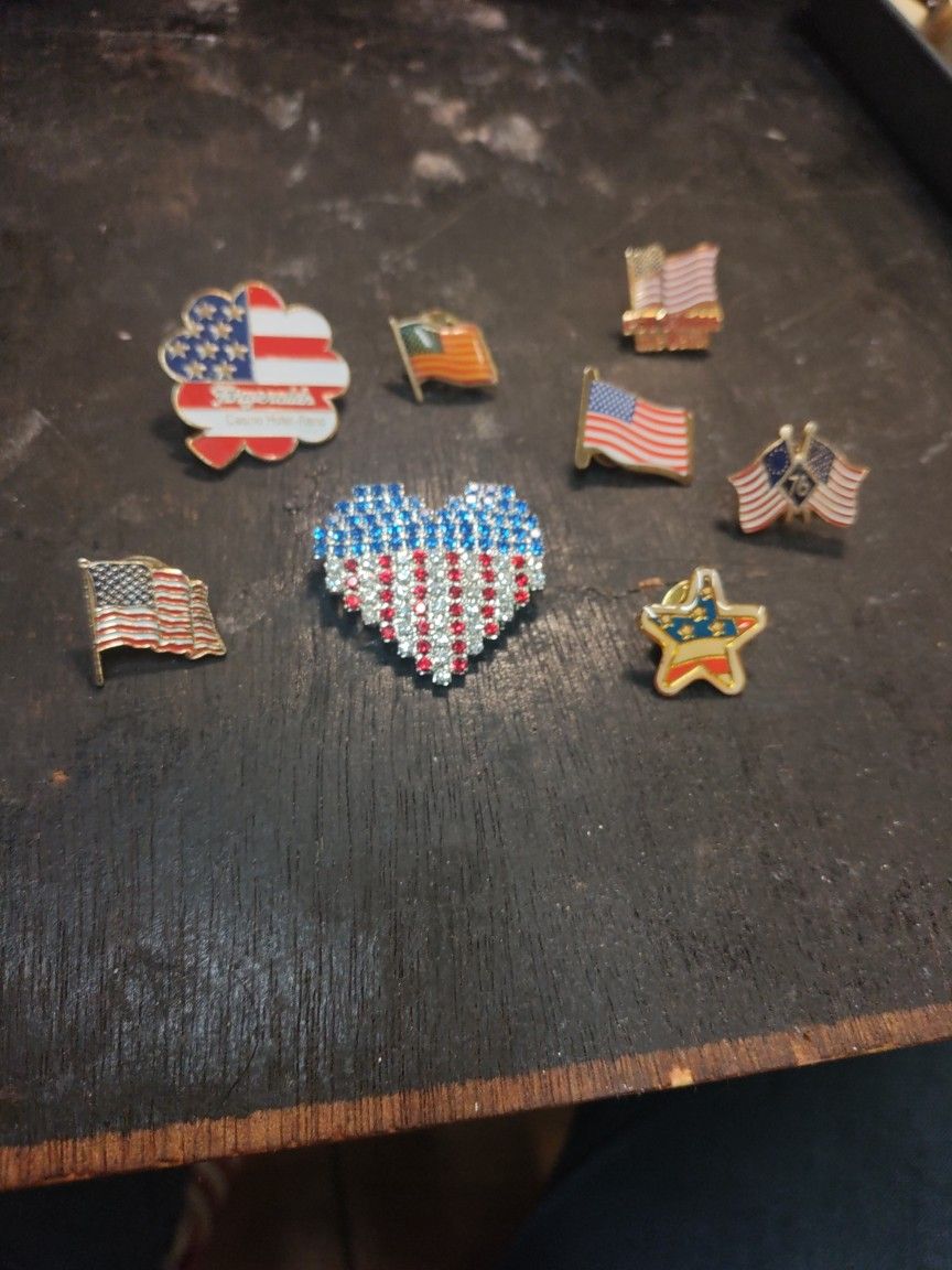 American Flag Pins