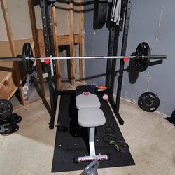 Weight Rack And Bench