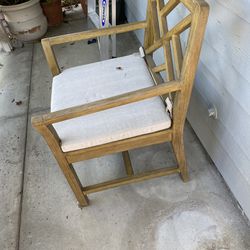 Wood Chair With Cushion 