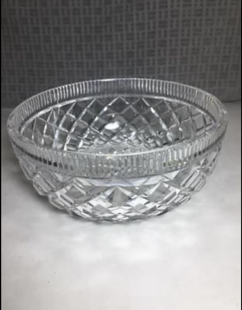 Waterford Killeen Diamond Pattern Crystal Bowl