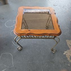 Glass End Table