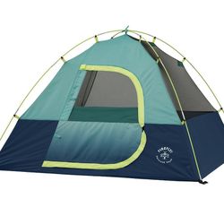 Firefly! Outdoor Gear 6' x 4' Youth 2-Person Camping Tent - Blue/Green Color