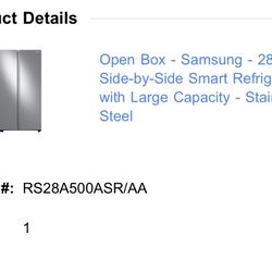 New Samsung refrigerator 