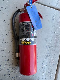 5LB ABC Fire extinguisher w/ current inspection tag