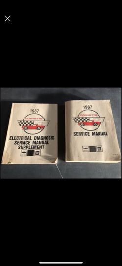 Electrical diagnosis service manual 1987 Corvette