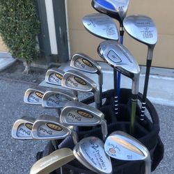 Ping Golf Set Irons 3-PW with Steel Shafts, Ping Driver