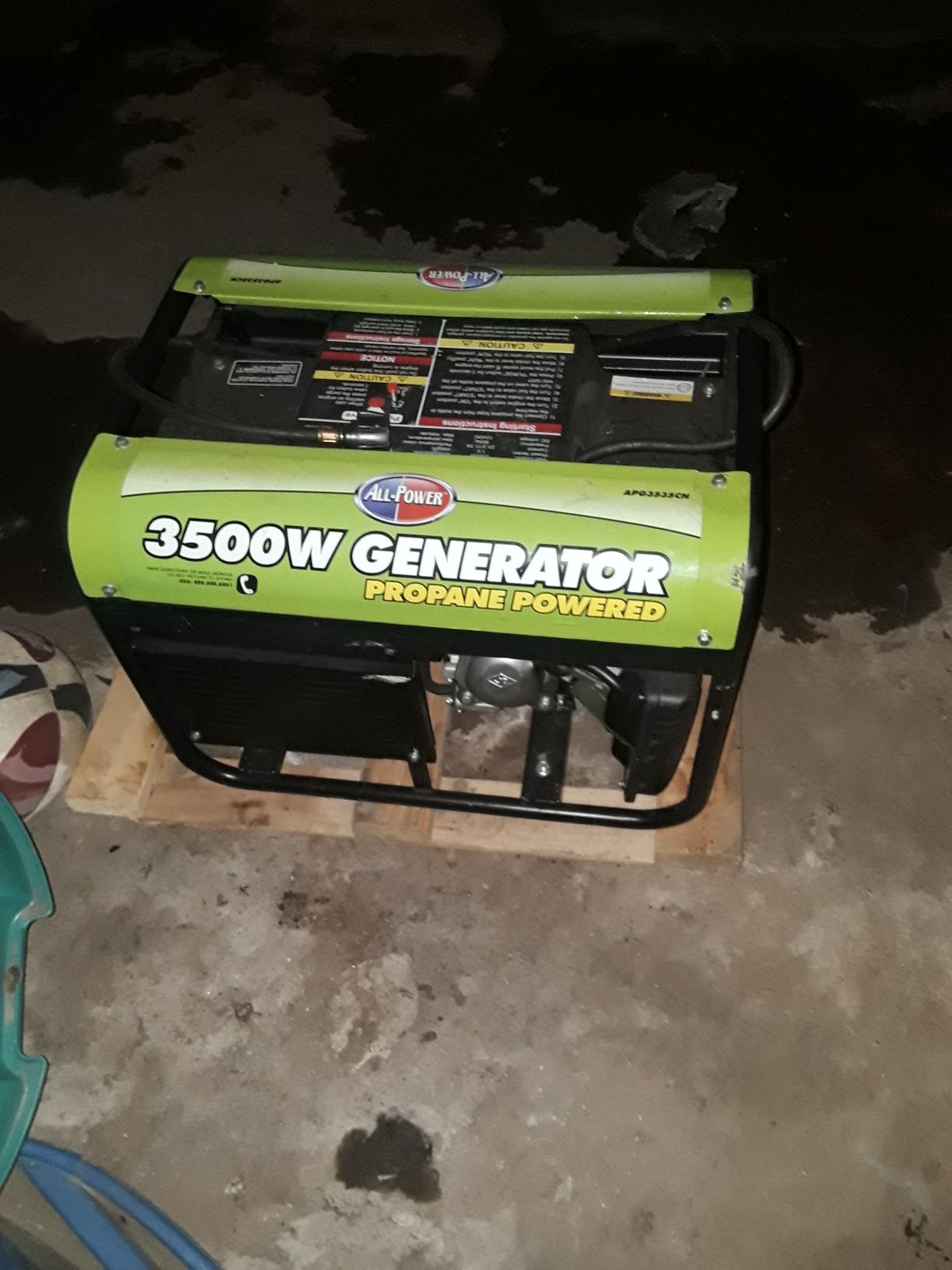 3500 watt propane generator