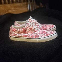 Red/White Van Womans Size 7