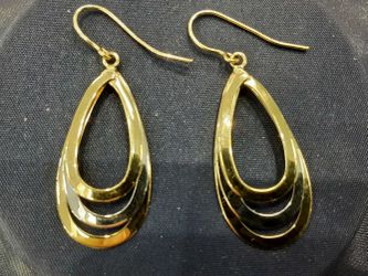 Hoop Earrings - Yellow Gold 14k (.585) 2.4 grams