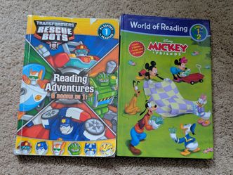 Transformers Rescue Bots and Disney Mickey & Friends World of Reading Books