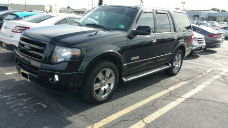 2007 ford expedition limited awd black on black
