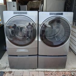 Whirlpool Front Load Washer And Electric Dryer