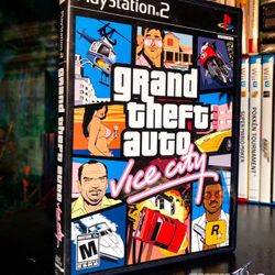 Grand Theft Auto: Vice City (Sony PlayStation 2 PS2, 2002) CIB Mint + Map
