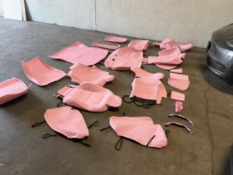 Tesla Model 3 pink covers