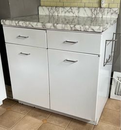 Vintage 1950’s 36” Steel Lower Cabinet