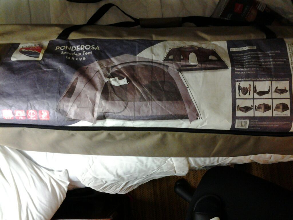 Glacier's edge Ponderosa speed-up tent