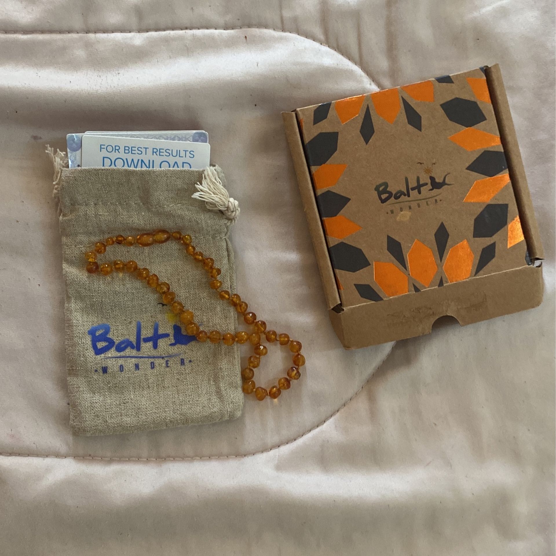Baltic Amber Teething Necklace 12.5 Inch Polished Honey Baby Infant Toddler