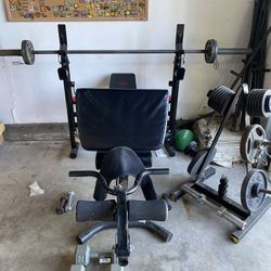 Weight Set & New Bench 