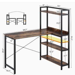 Desk With Built-In Shelves