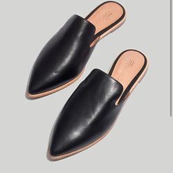 Mule Leather Flats