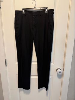 Murano Casual Dress Pants Alex Fit Chino Men's Size 34X32 Black