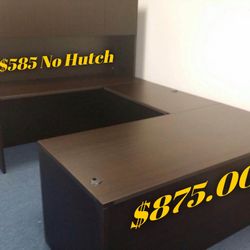 U-Shaped Desk. Executive Desk.  Nine Colors.  Different Options.  Different sizes.