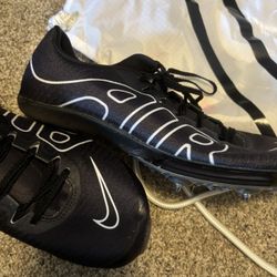 Nike Air Zoom Maxfly More Uptempo Men`s 9 Black White Track Spikes Shoes