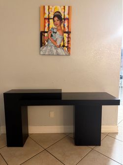 Modern Black Console Table / Entryway Table