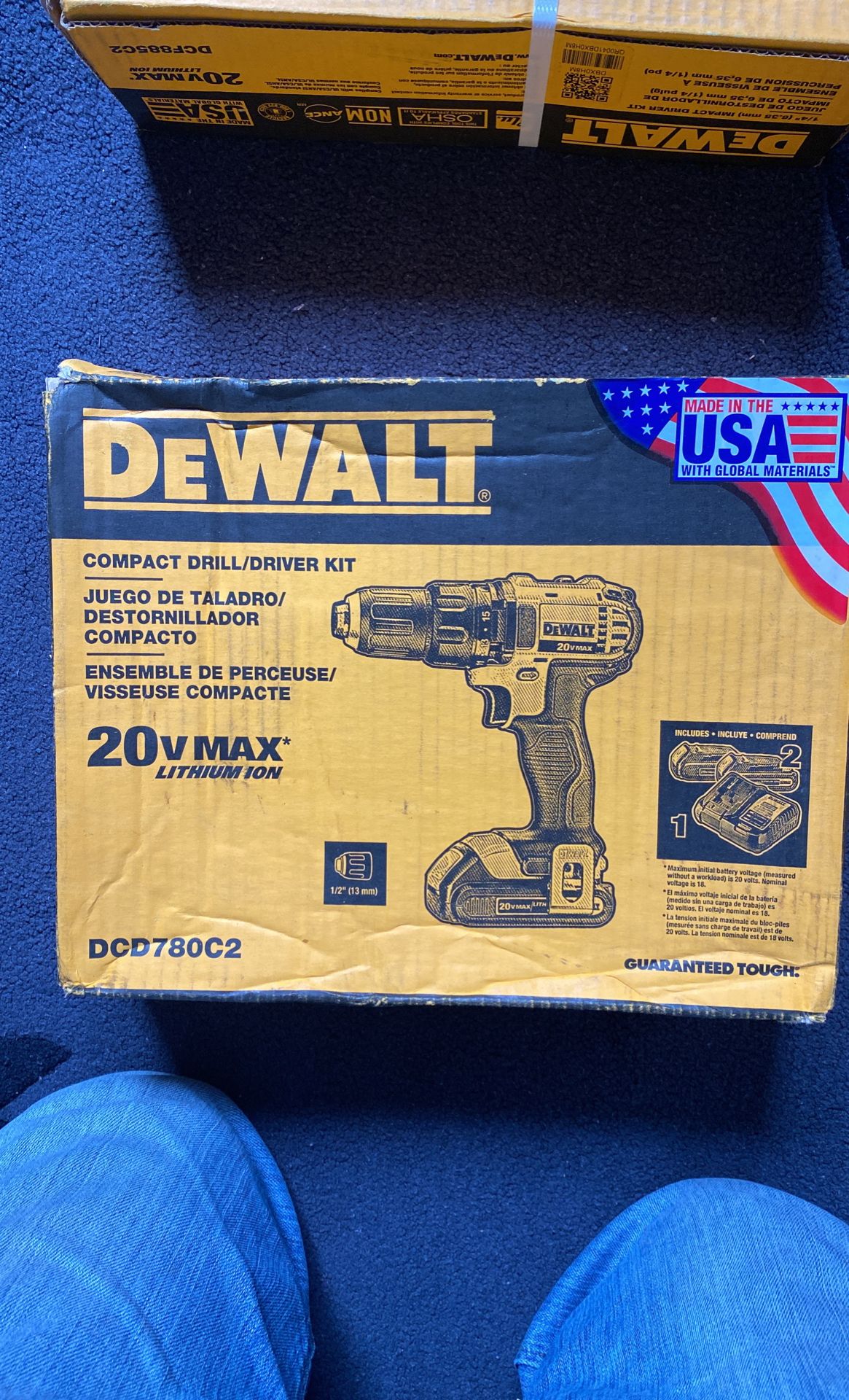 DeWALT compact drill, driver kit