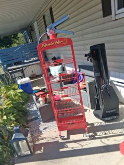Flamin hot fire extinguisher stand