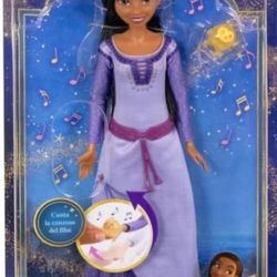 Mattel Disney Wish Asha by Rosas Singer Doll with Removable Outfit and Star Character Included Sings The Song from Wish Movie