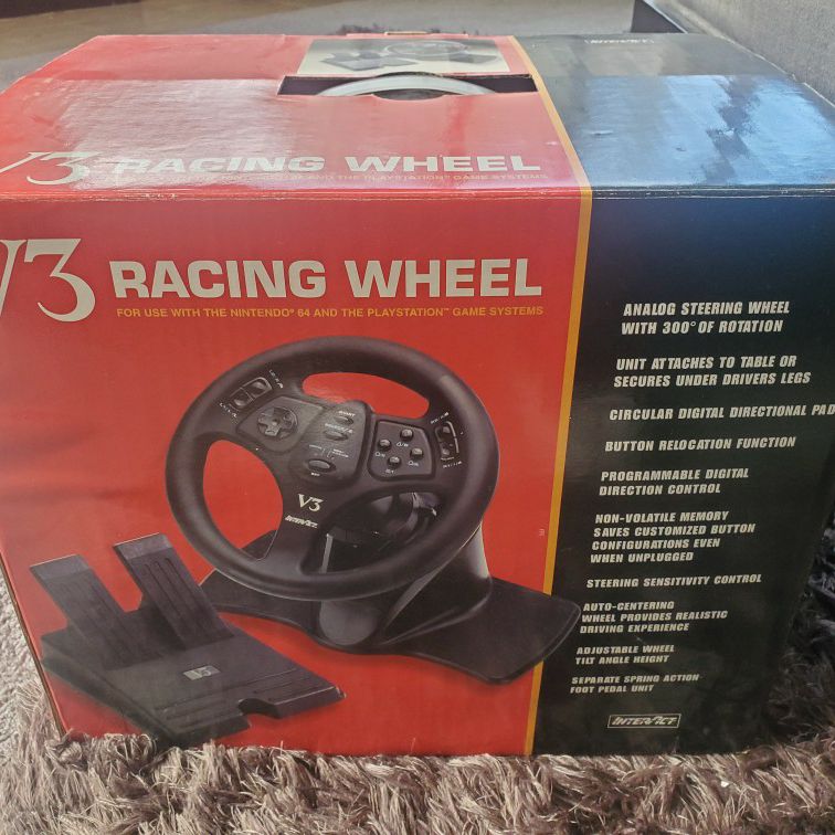 V3 Racing Wheel for Nintendo 64 and Playstation 2