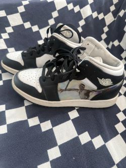 Kids Air Jordan 1 Mid SE – Michael Jordan Graphic Print