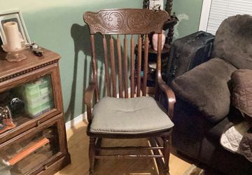 Embroidered rocking chair