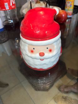 Santa cookie jar