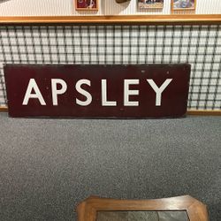 Vintage British Railroad Porcelain Sign