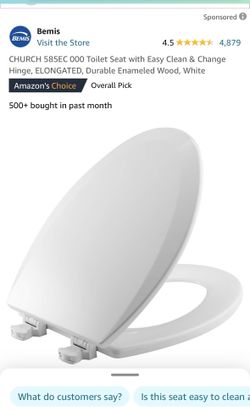 New Church Brand Elongated Toilet Seat