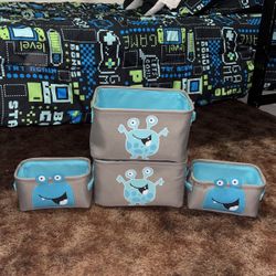 Cute Alien Storage Totes