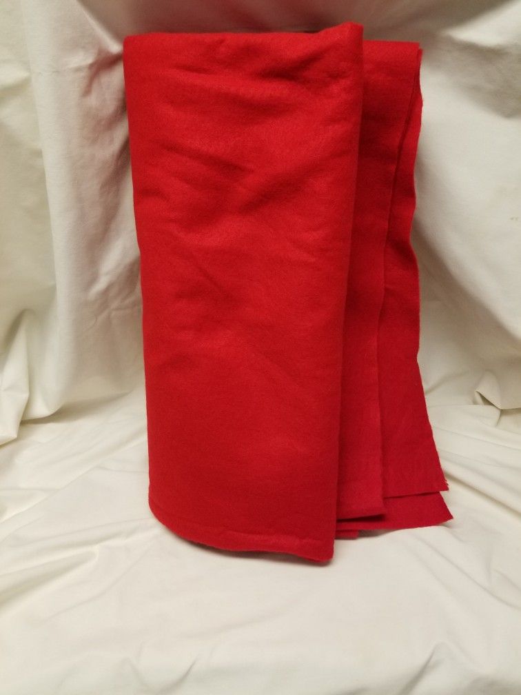 6ft X 6ft Red Felt