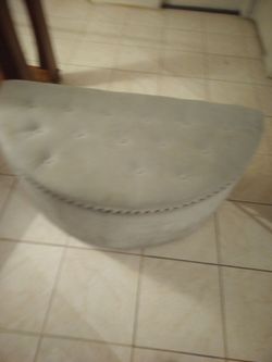 Ottoman half moon  with storage