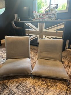 SET OF TWO LIKE NEW GAMING/MEDITATION CHAIRS