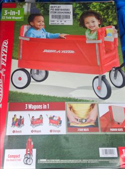 New 3 in 1 radio flyer wagon