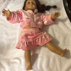 American Girl Doll 18”, And Pink Jogger Stroller