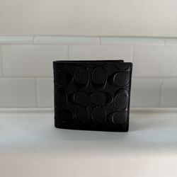 Coach Men’s Black Leather Wallet – Authentic – Excellent Condition