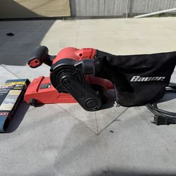 🟠 BAUER 3” x 21” Variable Speed Belt Sander 🟠