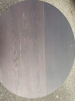 Round Dark Wood Dining Table Top