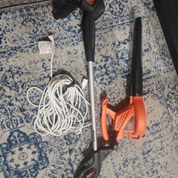 Weed Wacker & Leaf Blower With Extention Cord